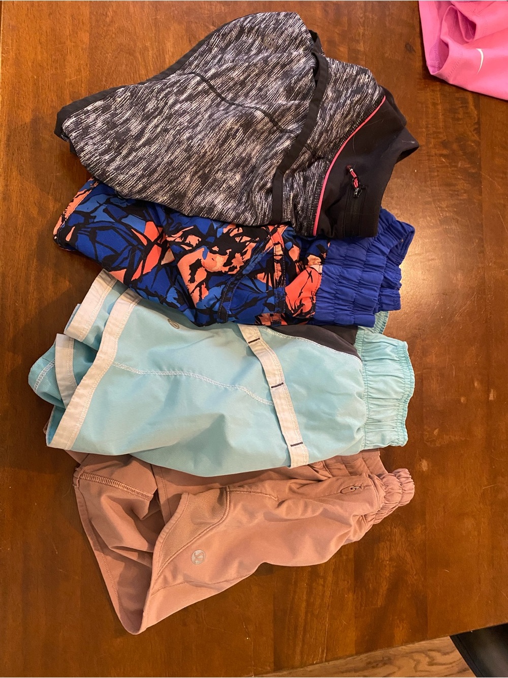 Tweens/Women Lululemon Shorts Bundle - Blue, Pink, Gray, Aqua